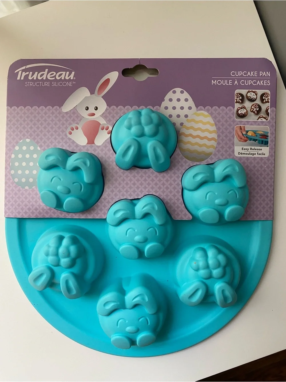 TRUDEAU bunnies mould cupcake pan silicone mould New